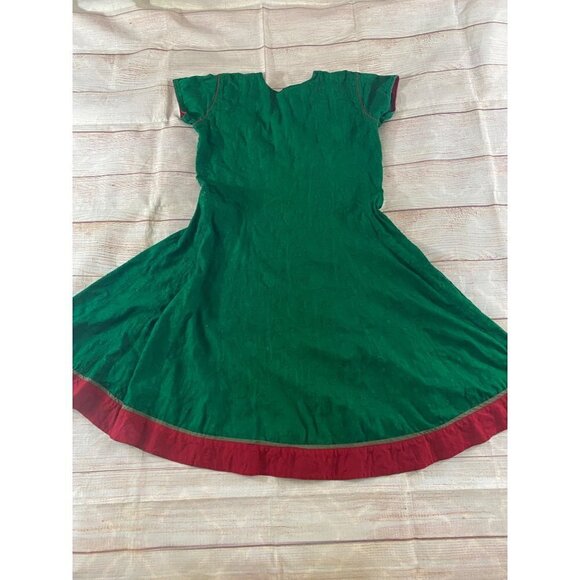 Unbranded Women's Green Embroidered Bohemian Cap Sleeve Dress - XL - Picture 12 of 13